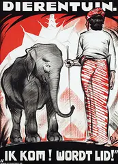 Henri C. Pieck, Dierentuin. "Ik Kom! Wordt Lid!", 1925, poster