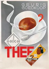 Haka Java Thee by Fré J. Drost, poster, sold Jul 2020