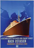 Ottomar C.J. Anton, HAPAG Nach Ostasien "Burgenland", poster