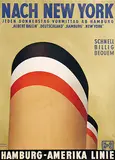 Theodore P. Etbauer, HAPAG Nach New York, poster