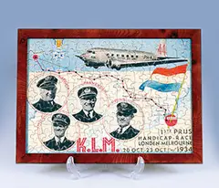Photo Klm, K.L.M. 1st Price Handicap-Race Londen-Melbourne, 1934, poster