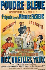 Firmin Bouisset, Poudre Bleue antiseptique de la Famille, poster