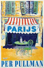 Arthur Goldsteen, Parijs per Pullman, 1946, poster