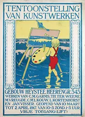 Jan Visser, Tentoonstelling van Kunstwerken, 1917, poster
