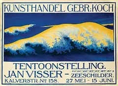 Jan Visser, Tentoonstelling Jan Visser - Zeeschilder, poster