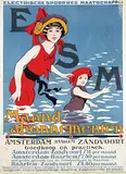 Arnold van Roessel, Electrische Spoorweg Maatschappij Maand-abonnementen Amsterdam Haarlem Zandvoort, poster