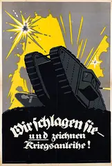 Martin Lehmann, Wir Schlagen Sie, 1918, poster