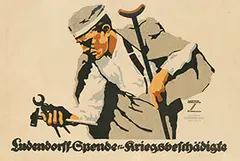 Ludwig Hohlwein, Ludendorff-Spende für Kriegsbeschädigte, 1917, poster