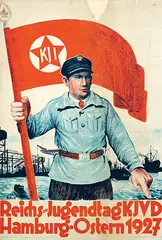 Sándor Ék, Reichs-Jugendtag KJVD (Kommunistischer Jugendverband Deutschlands) Hamburg, 1927, poster