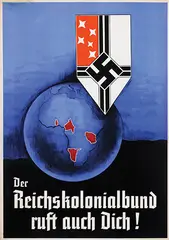 Alfred Bayrle, Der Reichskolonialbund ruft auch Dich!, 1938, poster