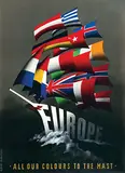 Reyn Dirksen, Europe All our colours to the mast, 1950, poster