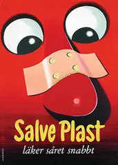 Tor Hinneryd, Salve Plast läker saret snabbt, poster