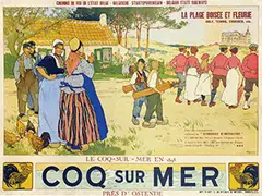 Henri Cassiers, Coq sur Mer, 1898, poster
