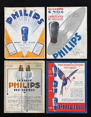 Mathieu N.C. Clement, Philips trois nouvelles lampes miniwatt, poster