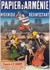 A. van Geylen, Papier d'Arménie Hygiènique Désinfectant, poster