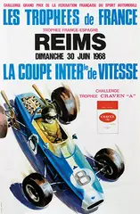 Michel Beligond, Les Trophees de France Reims, 1968, poster