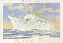 Giovanni Patrone, Lloyd Triestino Italy-South Africa, poster