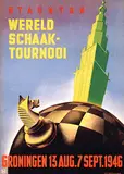 Staunton Wereld Schaaktournooi Groningen by Advertising Agency D&Z, 1946, poster, sold Jul 2020