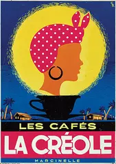 Monogram GPh, Les Cafés La Créole, 1964, poster