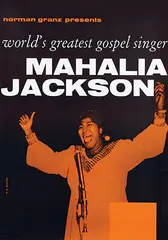 Harald A. Müller, Mahalia Jackson world's greatest gospel singer, poster