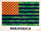 Jasper Johns, Moratorium, 1969, poster