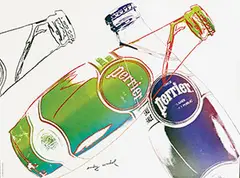 Perrier by Andy Warhol, 1983, offset lithograph in colors, sold Jul 2020