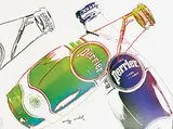 Perrier by Andy Warhol, 1983, offset lithograph in colors, sold Jul 2020