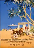 Ottomar C.J. Anton, HSDG Weihnacht und Neujahr unter südlicher Sonne Nach den Atlantischen Inseln, 1936, poster