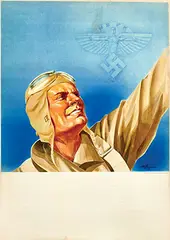 Fritz Busse, Before text (NSFK. Vom Pimpf zum Flieger Ausstellung, Hitler-Jugend 1942), 1941, poster