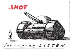 Jan Bons, Shot for saying: LISTEN Beijing 1989, 1989, poster