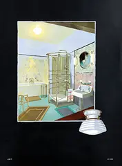Arks, Without text (Art Deco style bathroom), poster