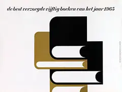 Gerard Wernars, de best verzorgde 50 boeken van 1965, 1966, poster