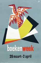 Jan Van Keulen, boekenweek, 1955, poster