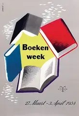 Rabot, Boekenweek, 1954, poster
