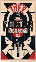 Cbh Monogram, Thee Schildmeijer Bloemgracht, poster