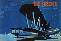 T. Bruft, Die Sirene Illustrierte Zeitschrift Reischsluftschutzbundes, 1933, poster