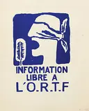 Information Libre A L'O.R.T.F. by l'Atelier populaire de l'Ex-Ecole des Beaux-Arts, 1968, poster, sold Feb 2020