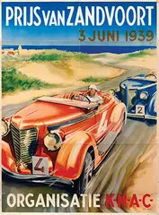 H. Lammers, Prijs van Zandvoort K.N.A.C., 1939, poster