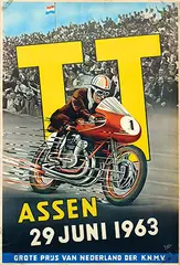 Jan Otter, TT Assen, 1963, poster