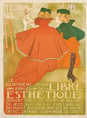 Théo (Théophile) Rysselberghe, La Libre Esthétique / Le Quatrième Salon, 1897, poster