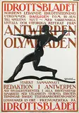 John Sjösvärd, Idrottsbladet Antwerpen Olympiaden, 1920, poster