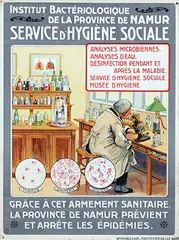 Roméo Dumoulin, Institut Bactériologique de la Province de Namur. Service d'Hygiène Sociale, Analyses Microbiennes (1), poster