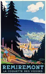 Léon Husson, Remiremont La Coquette des Vosges, poster
