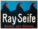 Albert Knab, Ray-Seife Bereitet aus Hühnerei., poster
