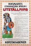 Alfred Collin, Riksmuseets Etnografiska Afdeln.s (Stockholm) Utställning Mexiko, Amerika, Afrika, Lappland, Indien, 1913, poster