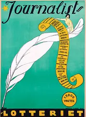 Wilhelm Kåge, Journalist Lotteriet, poster