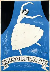 Wilhelm Kåge, Jenny Hasselqvist, 1919, poster