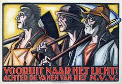 Albert P. Hahn jr., Vooruit naar het Licht! N.V.V., poster