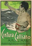 Adolfo Hohenstein, Cintura Calliano contro il Mal di Mare (against seasickness), 1898, poster