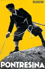C.B. Saratz, Pontresina Suisse, 1933, poster
